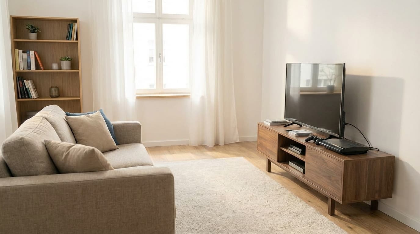 Living room reference image for consistent AI generation